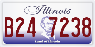 IL license plate B247238