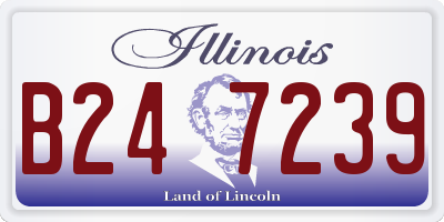 IL license plate B247239