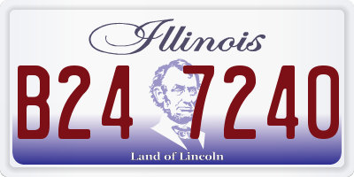 IL license plate B247240