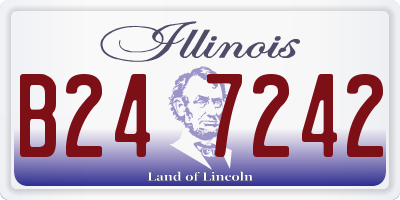 IL license plate B247242