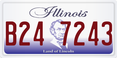 IL license plate B247243