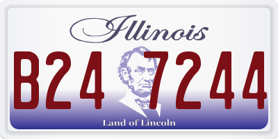 IL license plate B247244