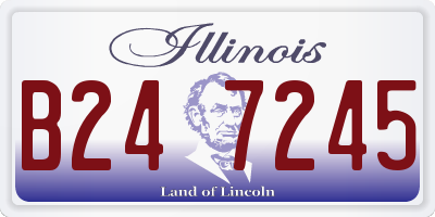 IL license plate B247245
