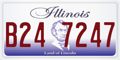 IL license plate B247247