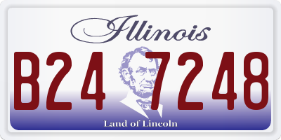IL license plate B247248
