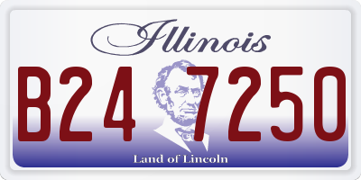 IL license plate B247250
