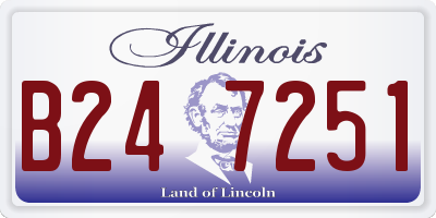IL license plate B247251