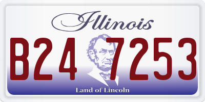 IL license plate B247253