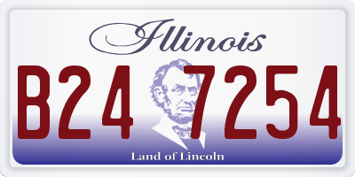 IL license plate B247254