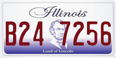 IL license plate B247256