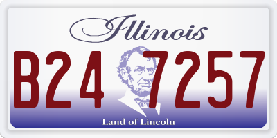 IL license plate B247257