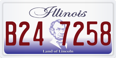 IL license plate B247258