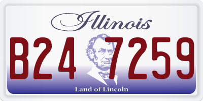 IL license plate B247259