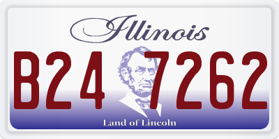 IL license plate B247262