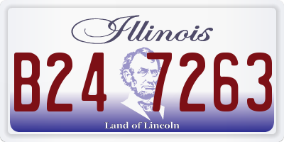 IL license plate B247263