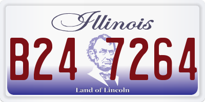 IL license plate B247264