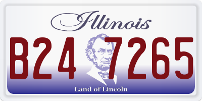 IL license plate B247265