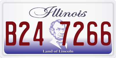 IL license plate B247266