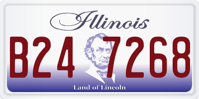 IL license plate B247268