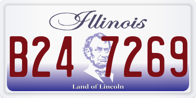 IL license plate B247269