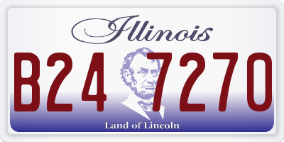 IL license plate B247270