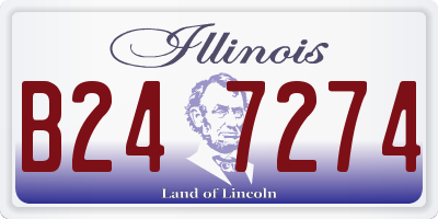 IL license plate B247274