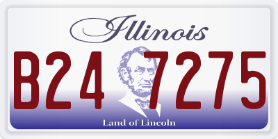 IL license plate B247275