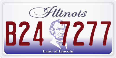 IL license plate B247277