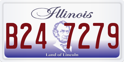 IL license plate B247279