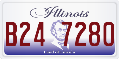 IL license plate B247280