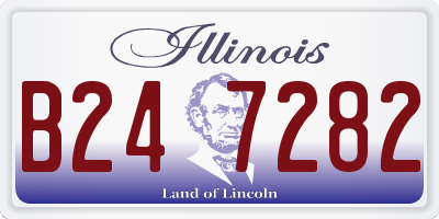 IL license plate B247282