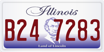 IL license plate B247283