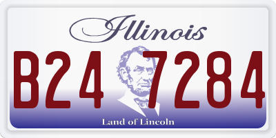 IL license plate B247284