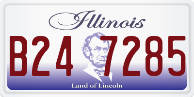 IL license plate B247285