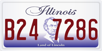 IL license plate B247286