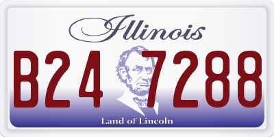 IL license plate B247288