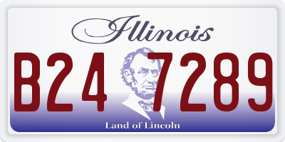 IL license plate B247289