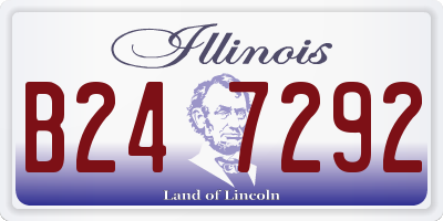 IL license plate B247292