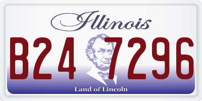 IL license plate B247296
