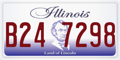 IL license plate B247298