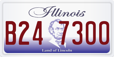 IL license plate B247300
