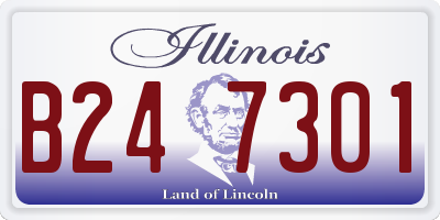 IL license plate B247301