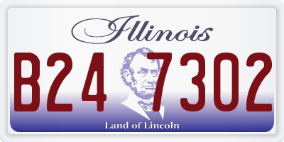 IL license plate B247302