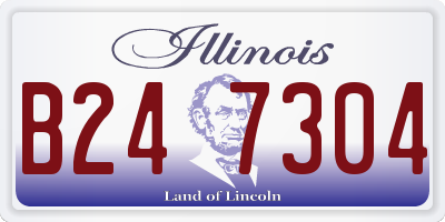 IL license plate B247304