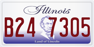 IL license plate B247305