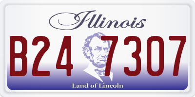 IL license plate B247307