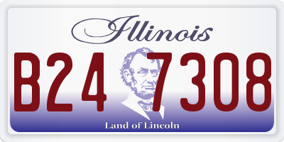 IL license plate B247308