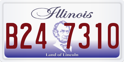 IL license plate B247310