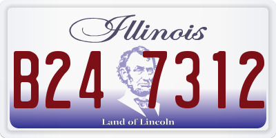 IL license plate B247312