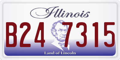 IL license plate B247315
